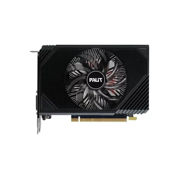 Видеокарта PALIT RTX3050 STORMX OC 6 ГБ, GDDR6, 1042 МГц (1492 МГц, в режиме Boost) Мгц [NE63050S18JE-1070F/1072F]